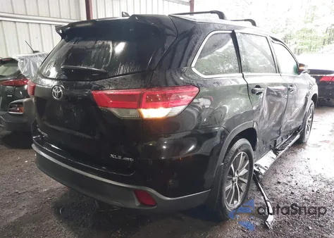 2018 Toyota Highlander Se/Xle из США, поврежденный, VIN 5TDJZRFH5JS561076
